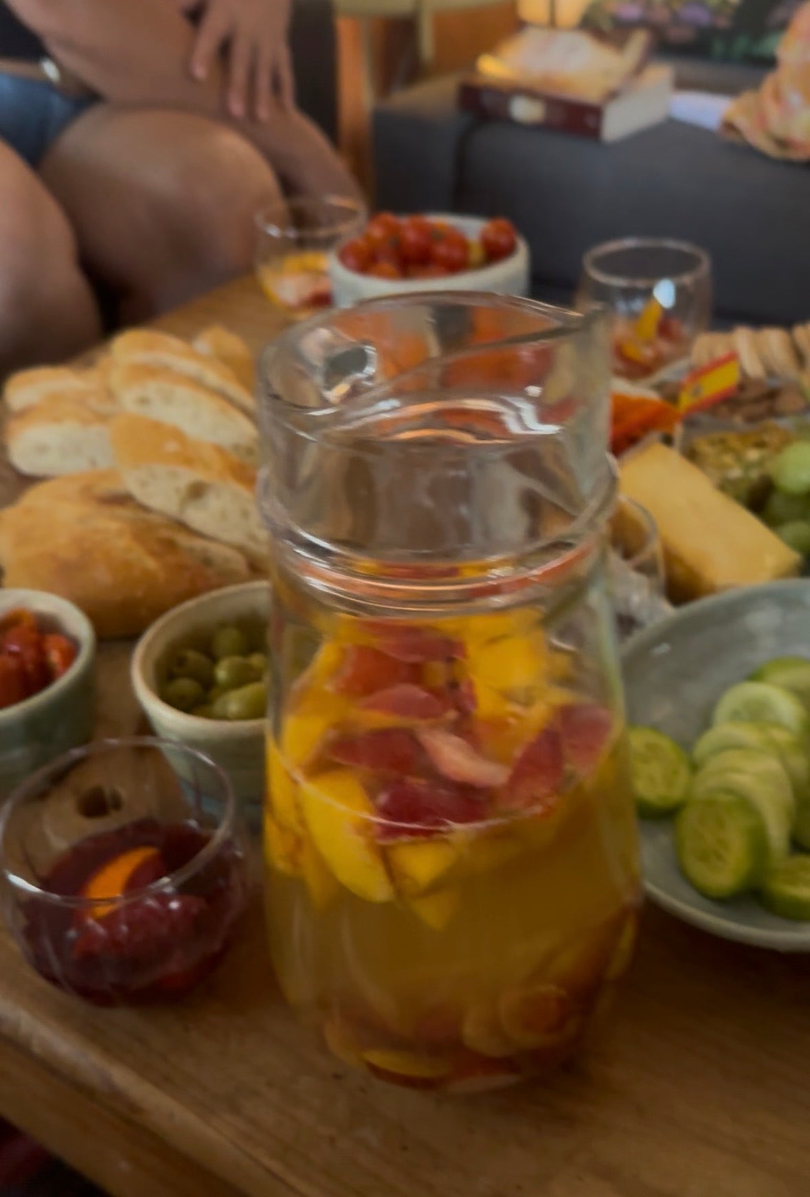 White Mulled Wine Sangria for a Spanish-Themed Book Club Night!