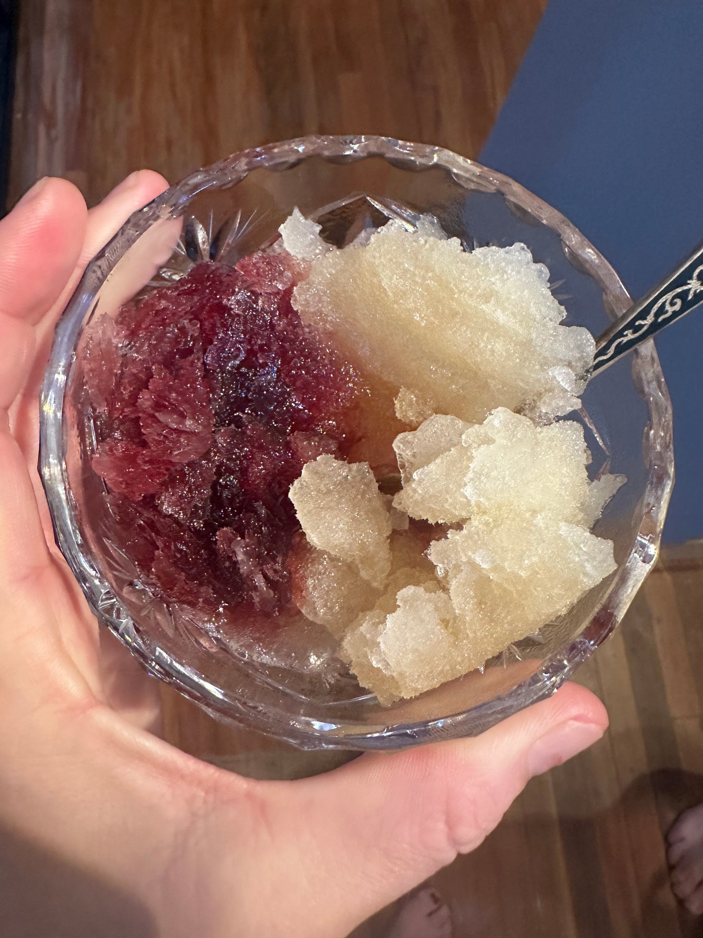 Mulled wine granita