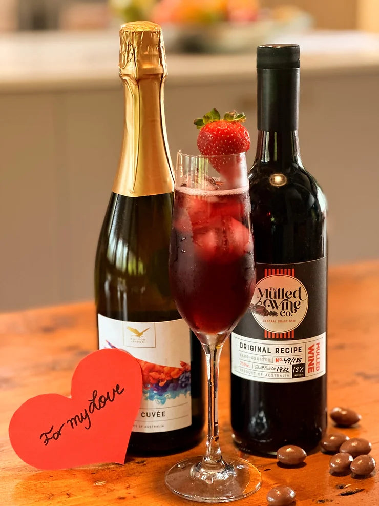 Valentine's Day Mulled Wine Cocktail recipe